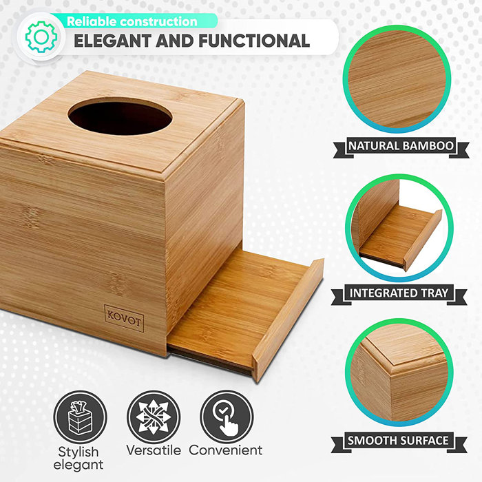 Kovot Sliding Bottom Tissue Box Holder & Reviews Wayfair